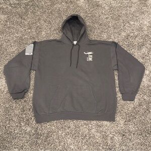 Nine Line Apparel ‘Blessed Are The Peacemakers’ Adult XL Gray Pullover Hoodie